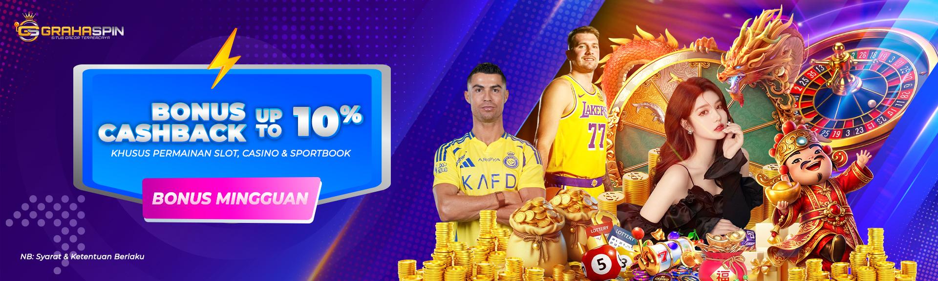 Bonus Cashback 5% - 10%