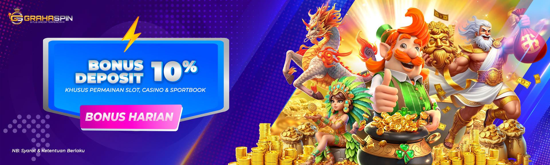 Bonus Deposit Harian 10%