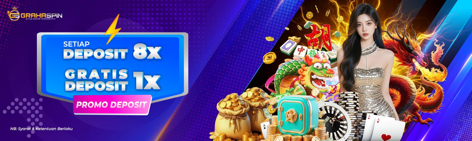 Bonus  Deposit 8x  FREE 1 Kali